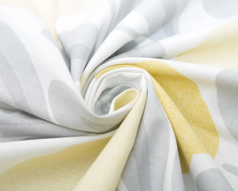 Laura Ashley Heacham Stripe and Serena Sunshine Cotton Canvas per 1/2m