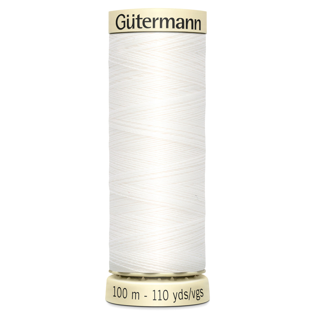 Gutermann Sew-All Thread 100 metre spool 800 White