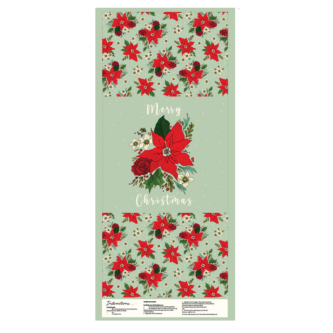 Berries & Blooms by The Crafty Lass – Christmas – Cotton Cushion Panels