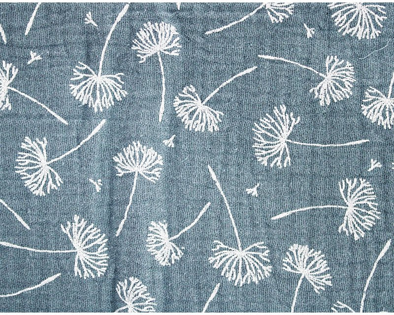 Wild Daisy / Dandelion 100% Cotton Double Gauze muslin fabric: per 1/2m