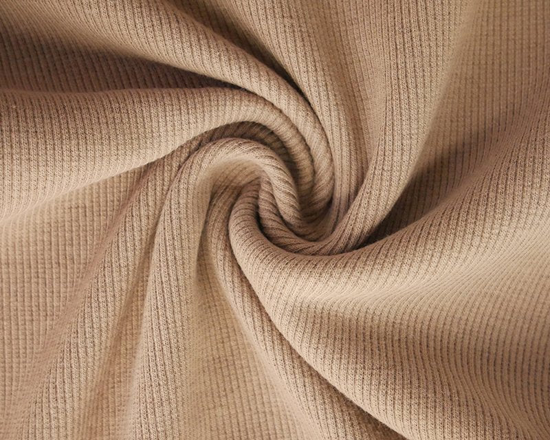 Tubular jersey ribbing knit cotton Oeko-Tex fabric. Ribbed cuffing, waistbands sold per 1/2m