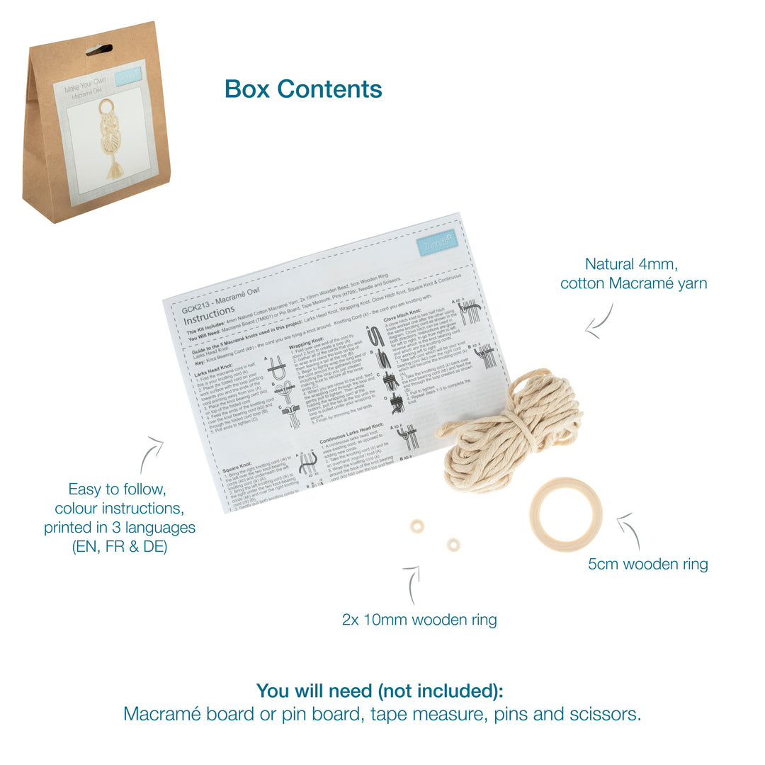 Macrame Kit - Owl