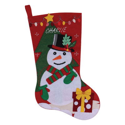 Trimits Personalised Felt Christmas Stocking Kit: Father Christmas/ Snowman