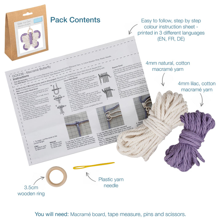 Macrame Kit - Butterfly