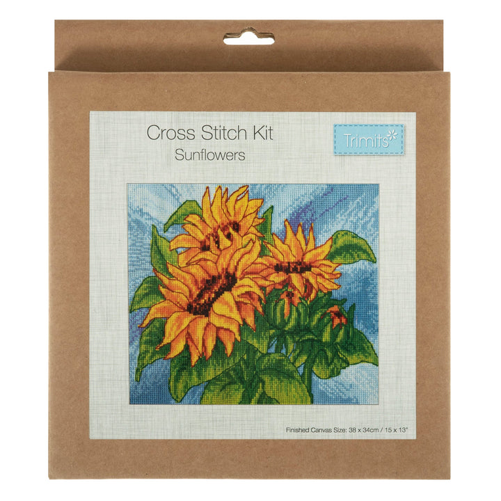 Large Counted Cross Stitch Kit - Sunflowers