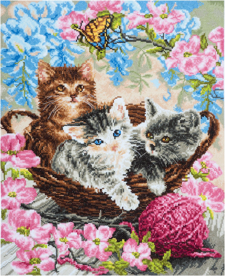 Extra Large Counted Cross Stitch Kit - Cats