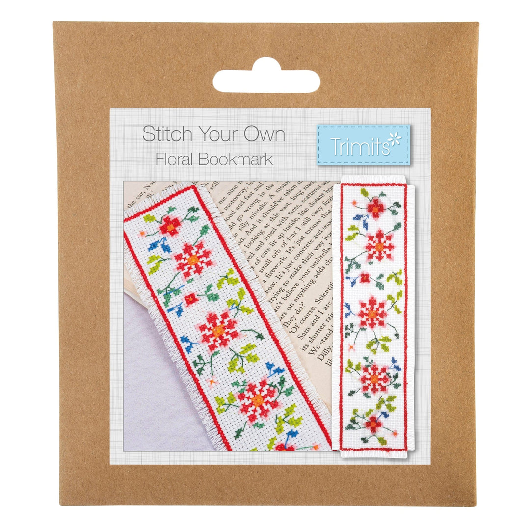Bookmark Counted Cross Stitch Kit - Floral