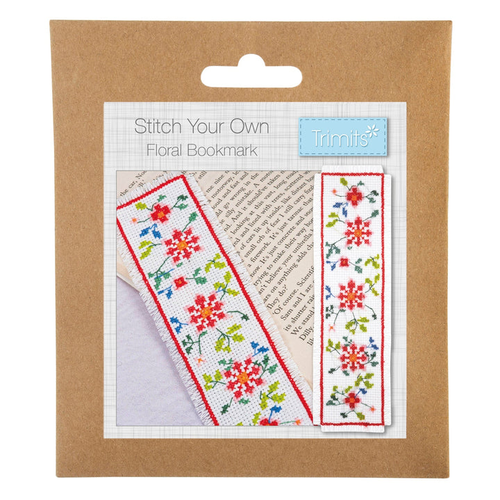 Bookmark Counted Cross Stitch Kit - Floral