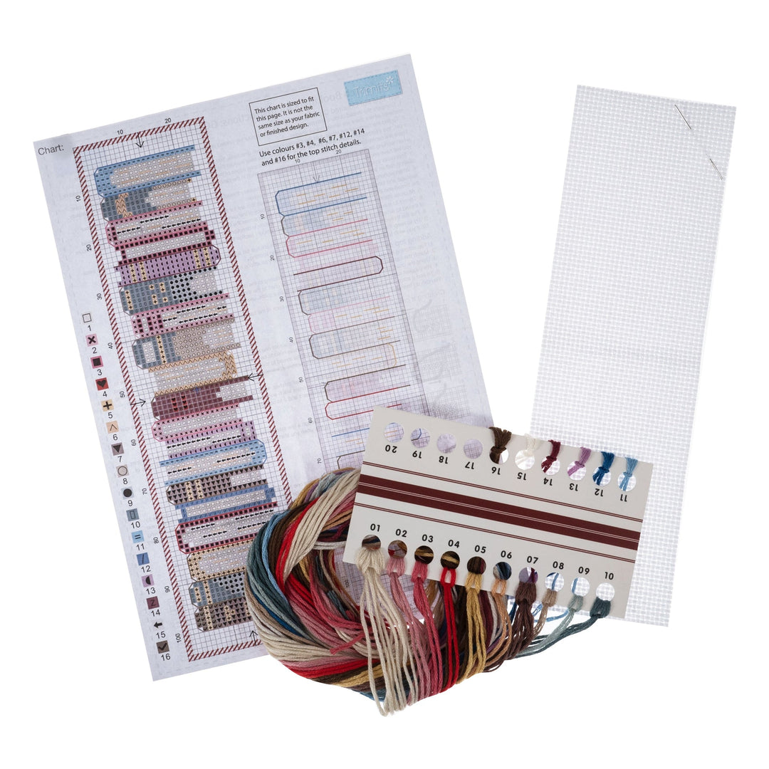 Bookmark Counted Cross Stitch Kit - Books