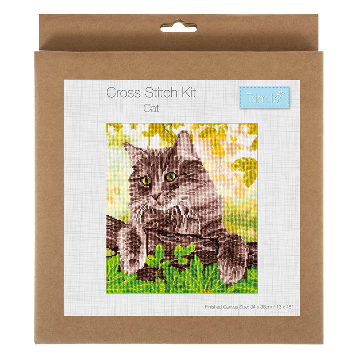 Large Counted Cross Stitch Kit - Cat
