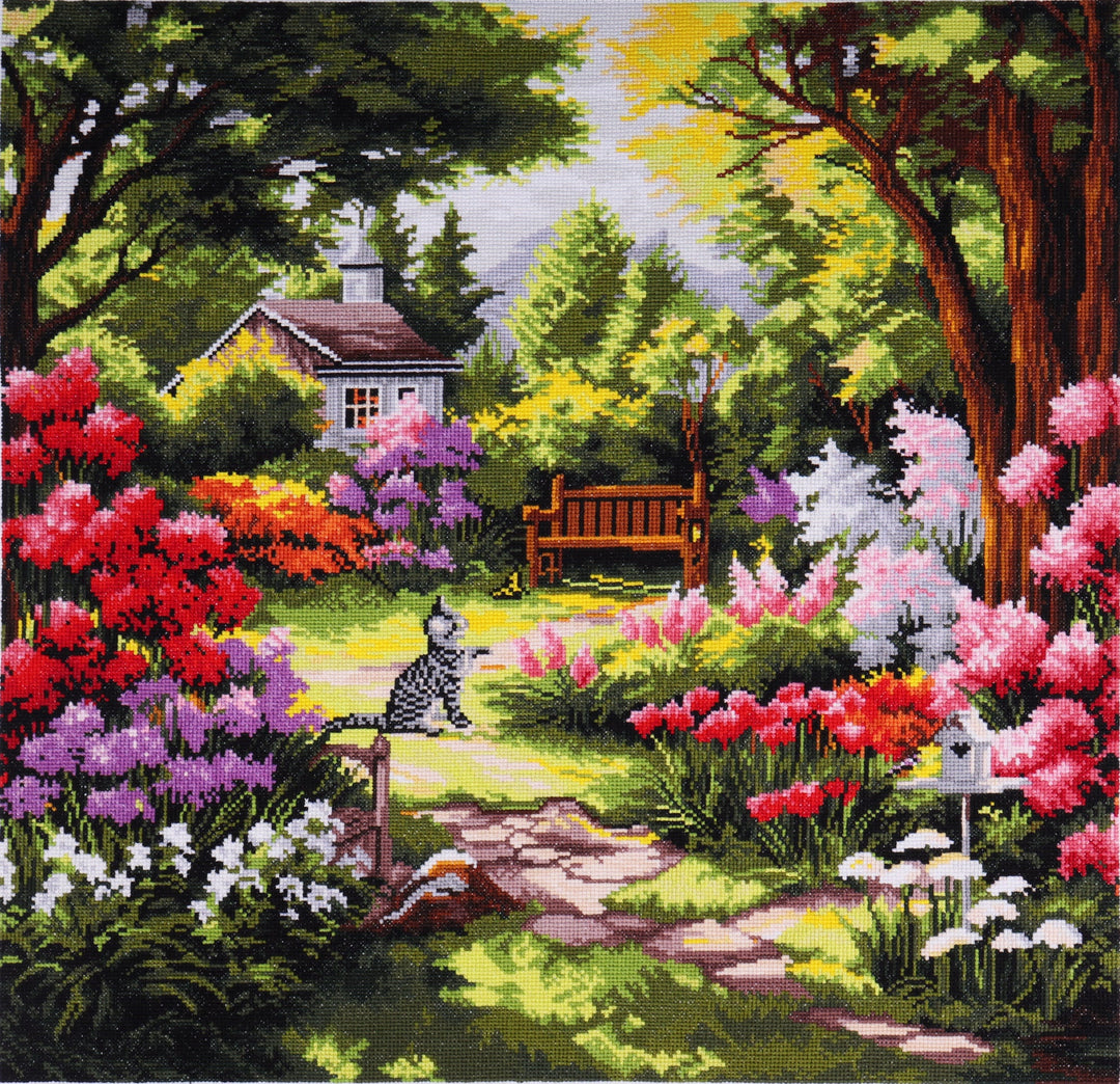 Extra Large Counted Cross Stitch Kit - Garden