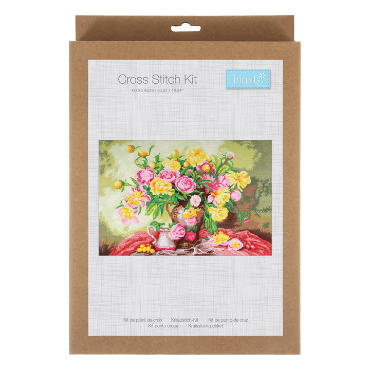 Extra Large Counted Cross Stitch Kit - Roses