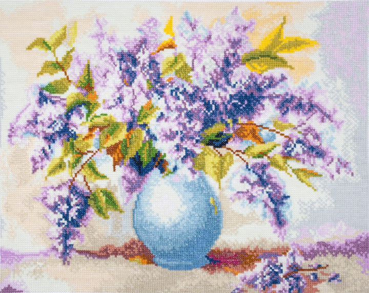 Large Counted Cross Stitch Kit - Lilacs
