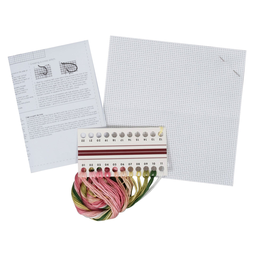 Mini Counted Cross Stitch Kit - Hellebore