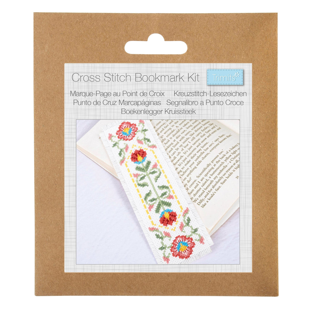 Bookmark Counted Cross Stitch Kit - Blooms