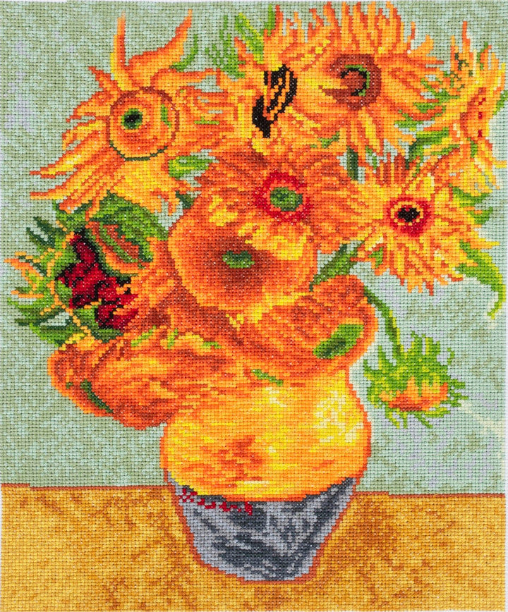 Large Counted Cross Stitch Kit - Autumn Bloom