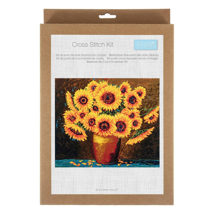 Extra Large Counted Cross Stitch Kit - Sunflower Bloom