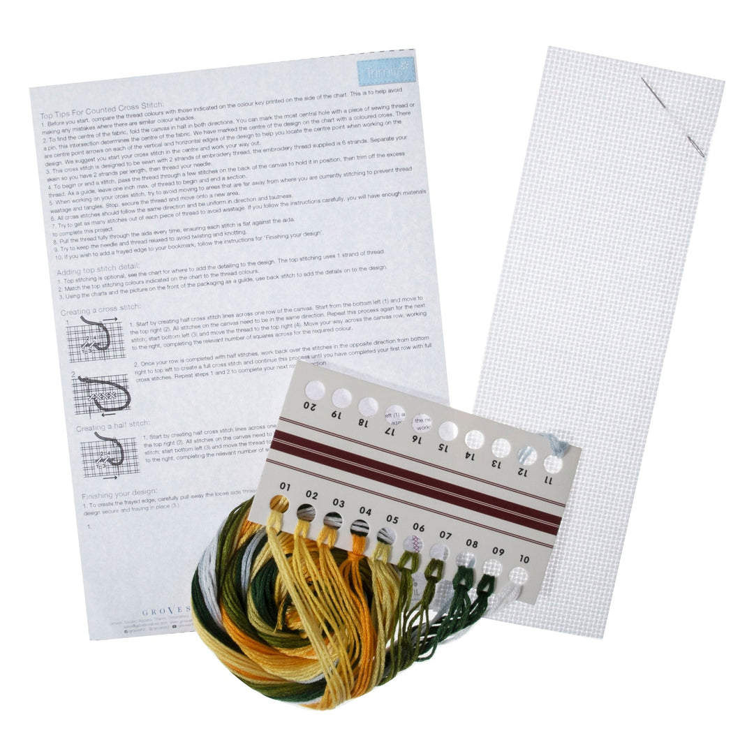 Bookmark Counted Cross Stitch Kit - Lemon