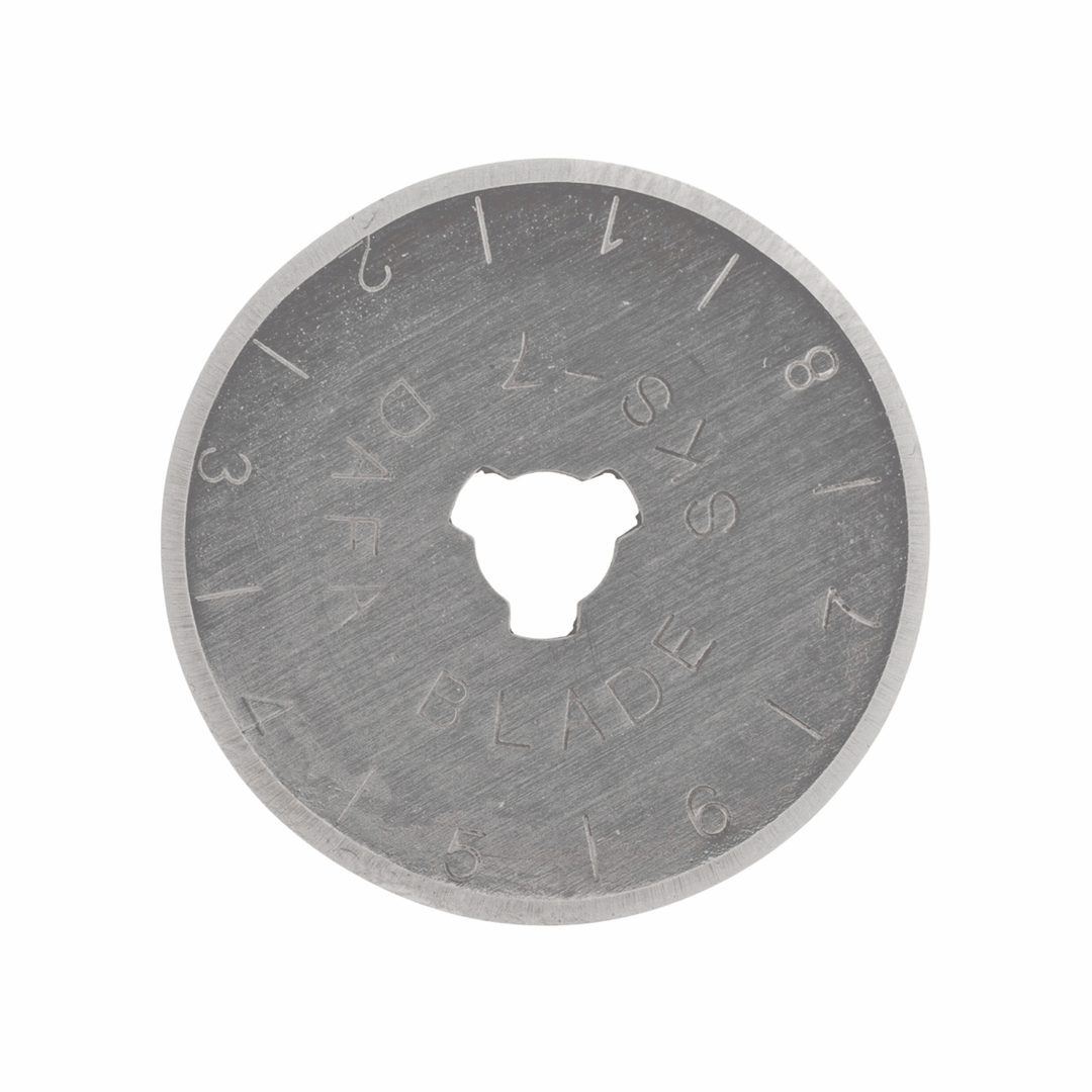 Rotary Cutter Blades: Trimits. 28 mm (2 pack), 45 mm (x1). Tungsten steel, straight cut.