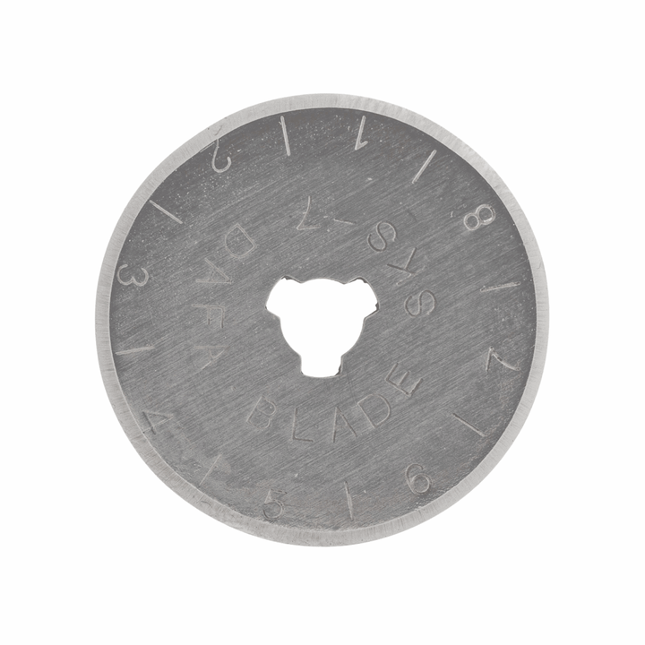 Rotary Cutter Blades: Trimits. 28 mm (2 pack), 45 mm (x1). Tungsten steel, straight cut.