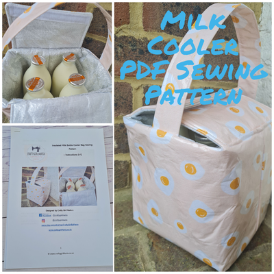 PDF Insulated Milk Bottle Box/Carrier SEWING PATTERN: instant download