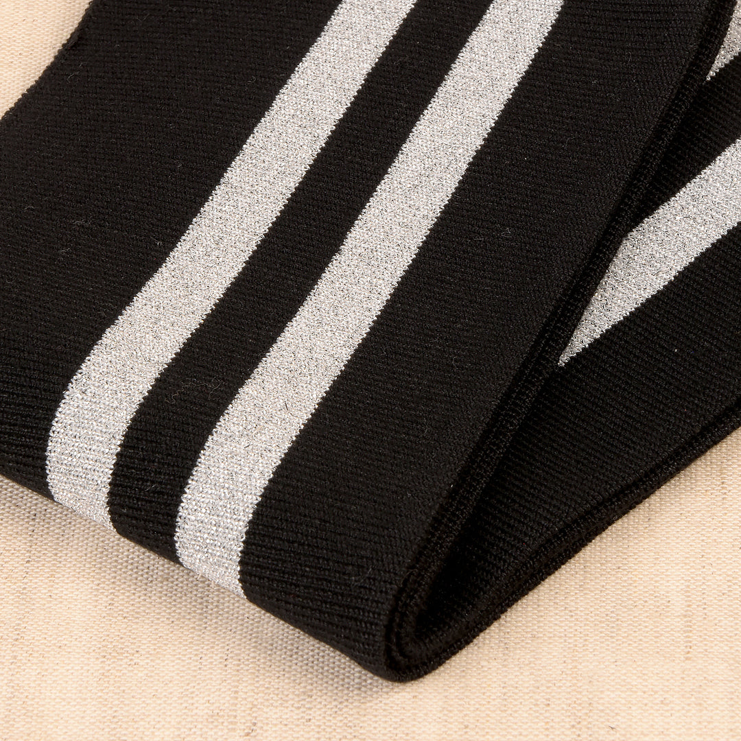 Double Stripe Cuffing By Stephanoise. Cotton Knit Fabric: cuffs and waistbands.