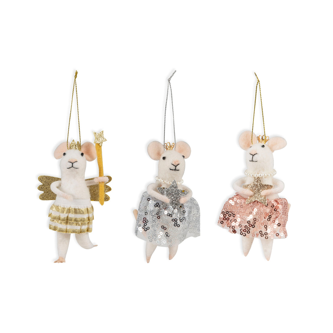 Mouse Fairies 2/3 pk - Trimits MYO Christmas Needle Felting decoration craft kit.