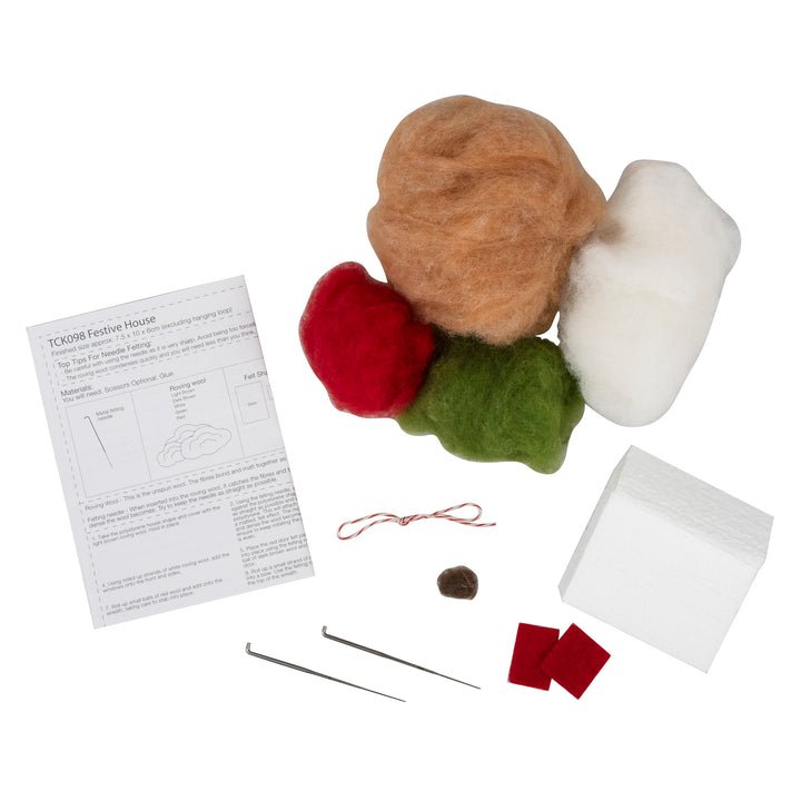 Trimits Make Your Own Needle Felting Christmas decoration craft kit. Stocking filler.