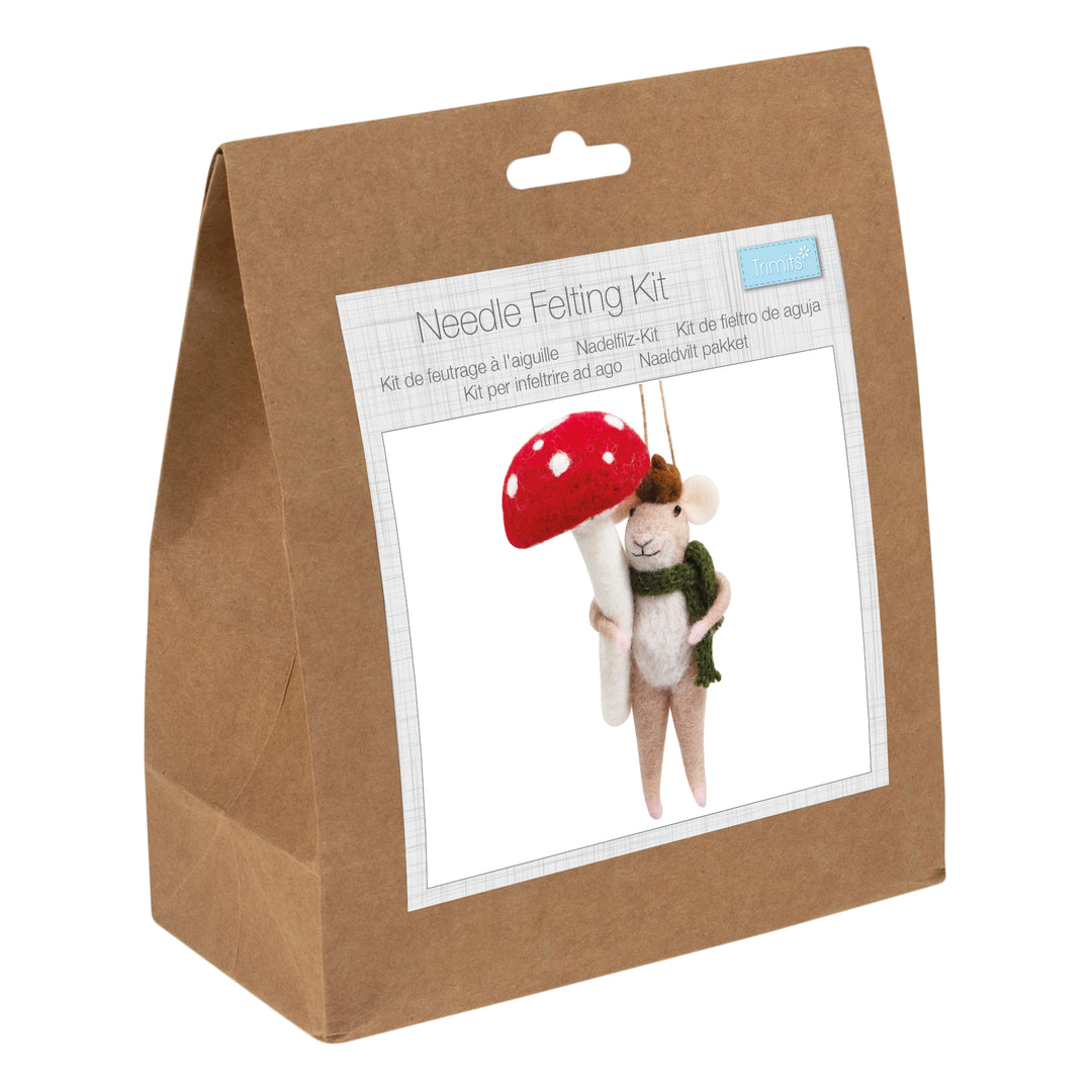 Needle Felting Craft Kit - Woodland Mouse