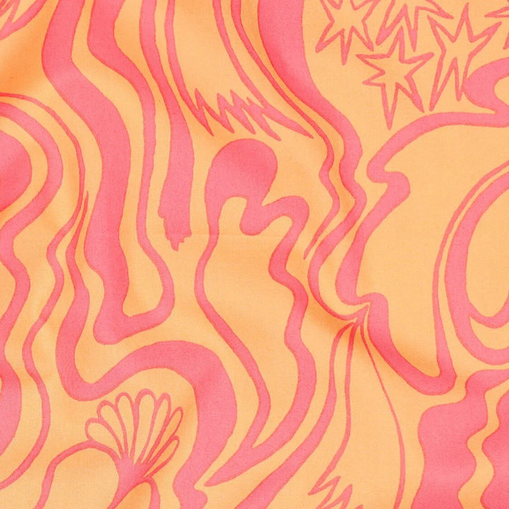 100% Cotton Fine Poplin Ruby The Wanderer by Nerida Hansen per 1/2m