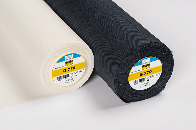 Vlieseline G770 fusible Bi-Stretch woven interlining for jersey. By the half metre.