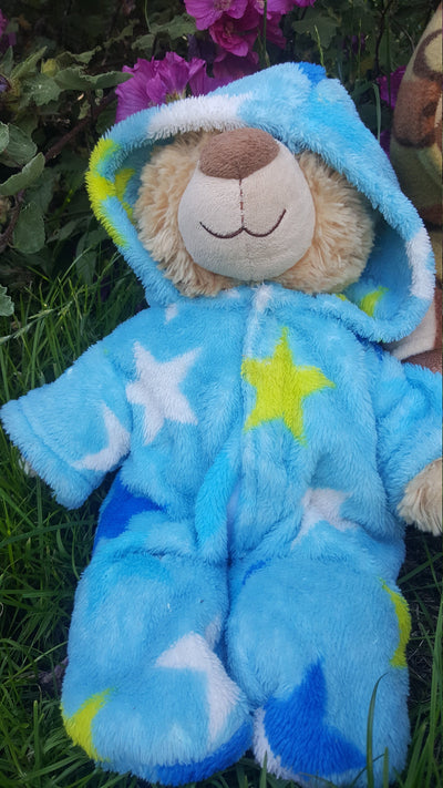 Teddy bear clothes: hooded onesie sewing pattern, with hoodie/jacket hack (instant PDF download)