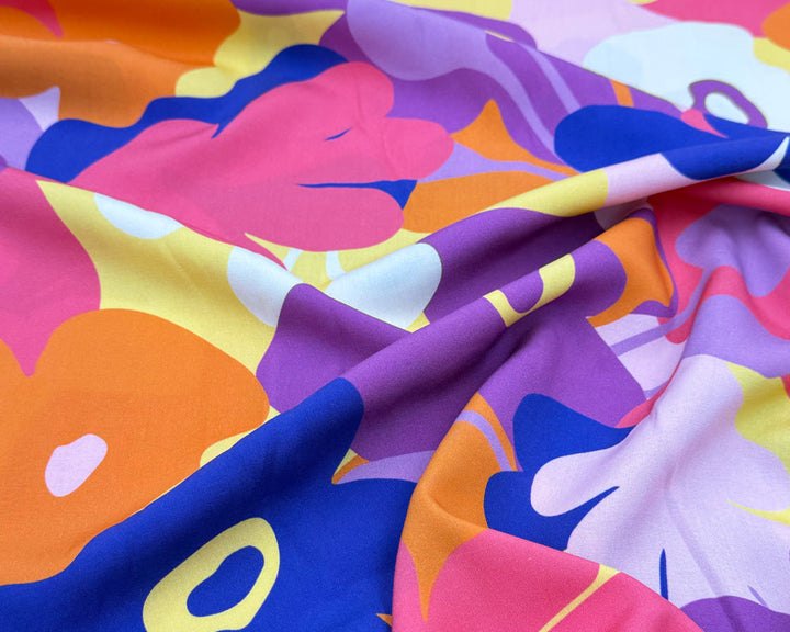 Lenzing™ ECOVERO™ viscose Trail Run by Nerida Hansen - Purple per 1/2m