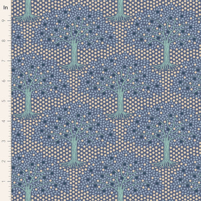 Tilda Hometown fabrics by the Fat quarter - cotton quilting fabric. blue