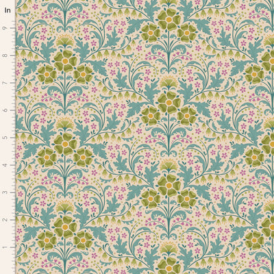 Tilda Hometown fabrics by the Fat quarter - cotton quilting fabric. Green