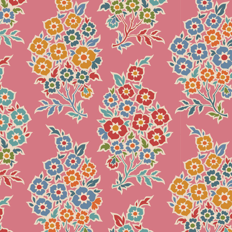 Tilda Pie in the Sky fabrics the Fat quarter - cotton quilting fabric. Red/pink