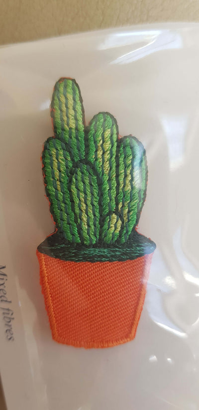 Cactus embellishment: 4cm Sew-On Or Iron-On appliqué patch. Polyester Motifs. Choice of 10