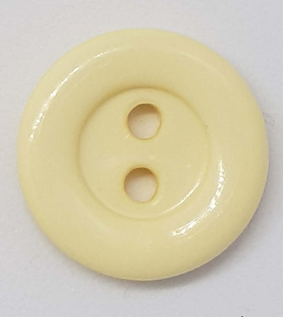 Carsini Italian Shiny Plastic Buttons x 10pcs 2 HOLE 12/15mm