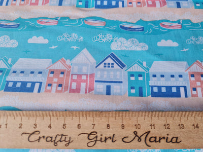 By the Coast: nautical seaside quilting cotton fabric x half metre