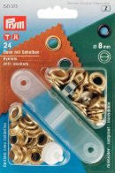 Prym Eyelets With Washers and Tool 4mm, 5 mm, 8mm, 11 mm, 14 mm