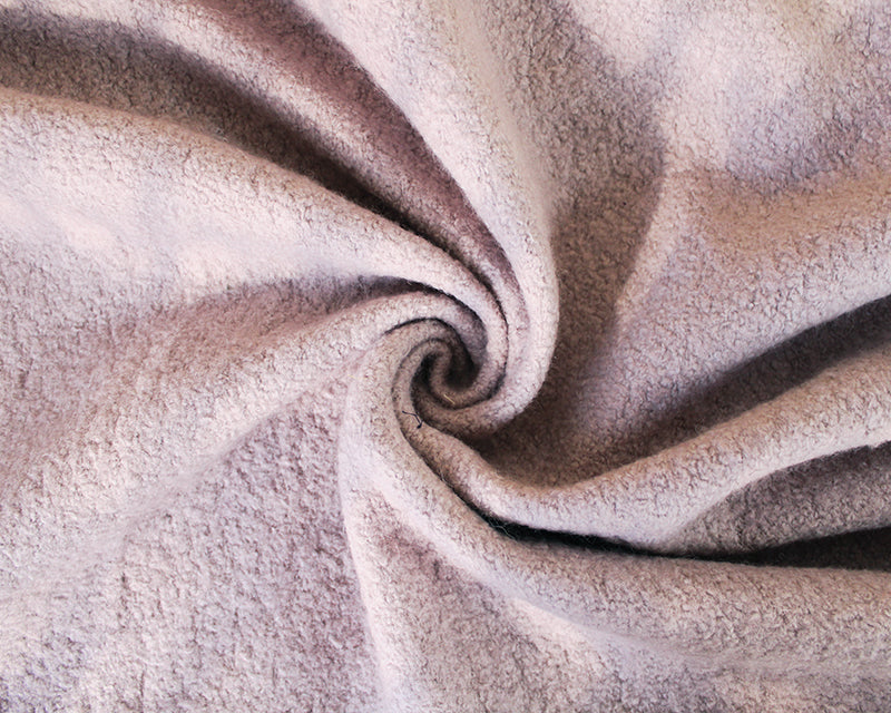 Solid Boiled Wool Mix fabric. Scarves, coating, home decor fabric by the half metre.