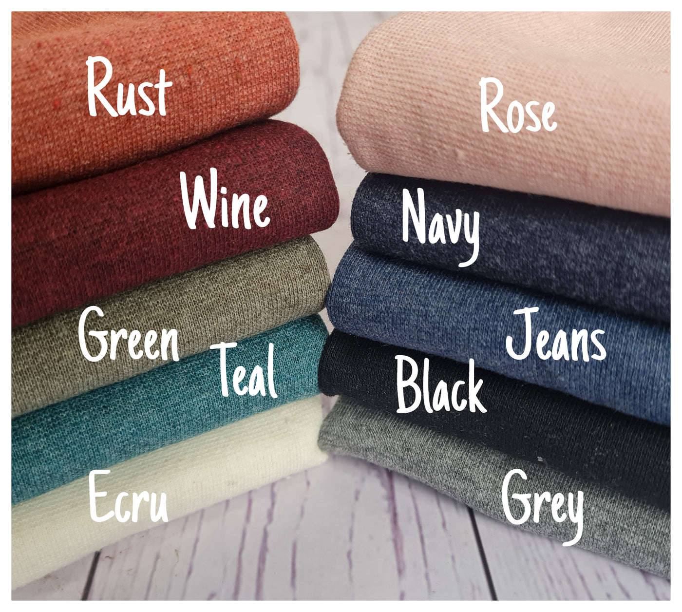 BARGAINS: Fabric remnants/end of rolls, tubular jersey ribbing knit fabrics