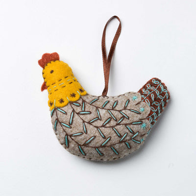 French Hen felt craft kit, Corinne Lapierre, UK.