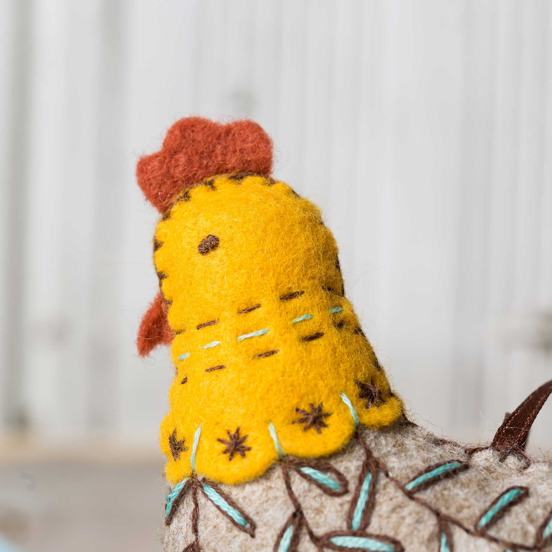 French Hen felt craft kit, Corinne Lapierre, UK.