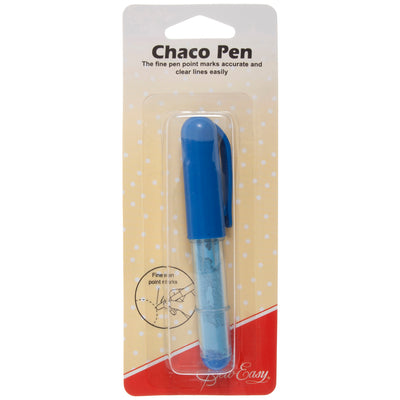 Sew Easy Quilter's Fine Chalk Pen: White and blue. Refillable