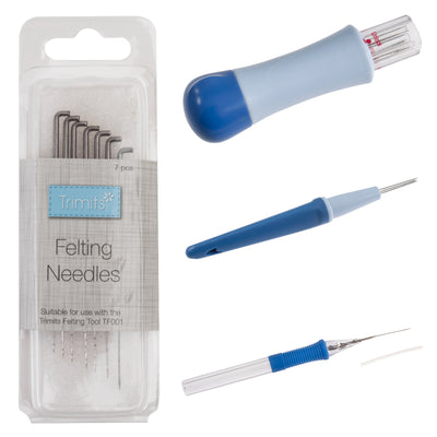 Needle felting tools: 3/7 needle felting tool, needle felting pen, needle refills