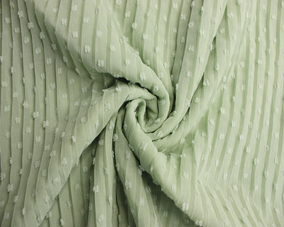 Pleated dobby chiffon dress fabric by the half metre.