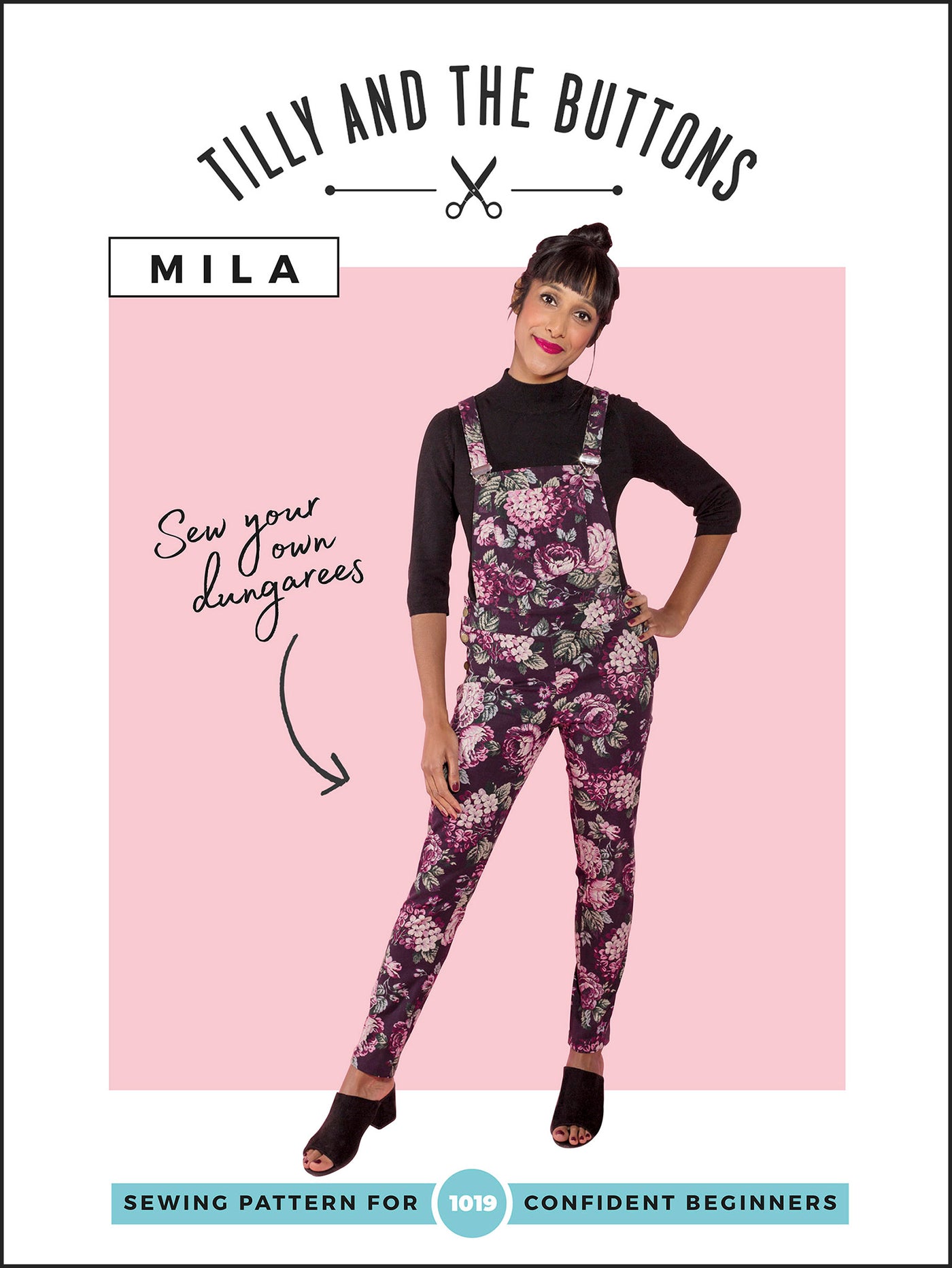 Tilly and the Buttons Mila Dungarees sewing pattern. Easy basic pattern.
