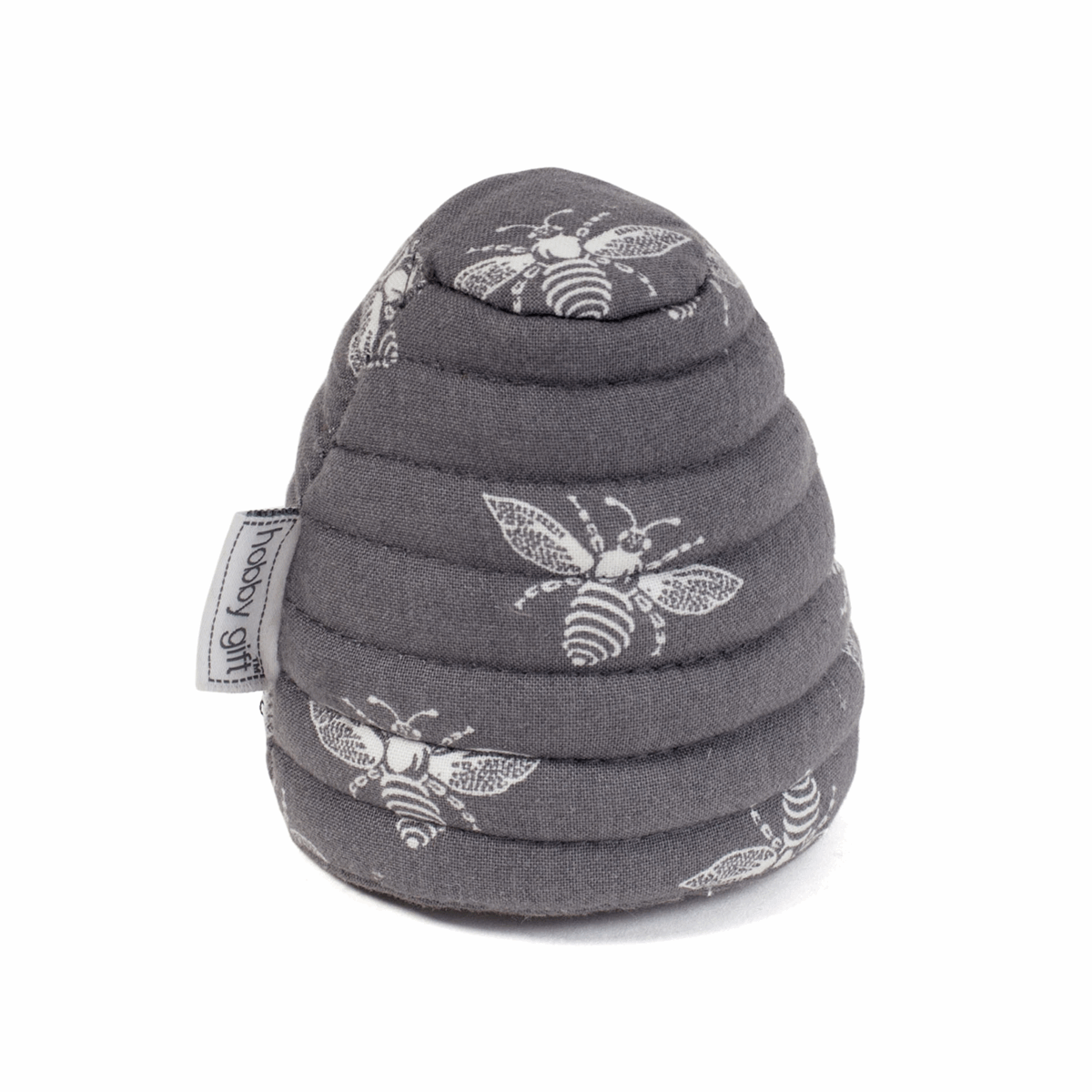 Grey Honeybee bee hive Handmade pin cushion. Great sewing pincushion gift.