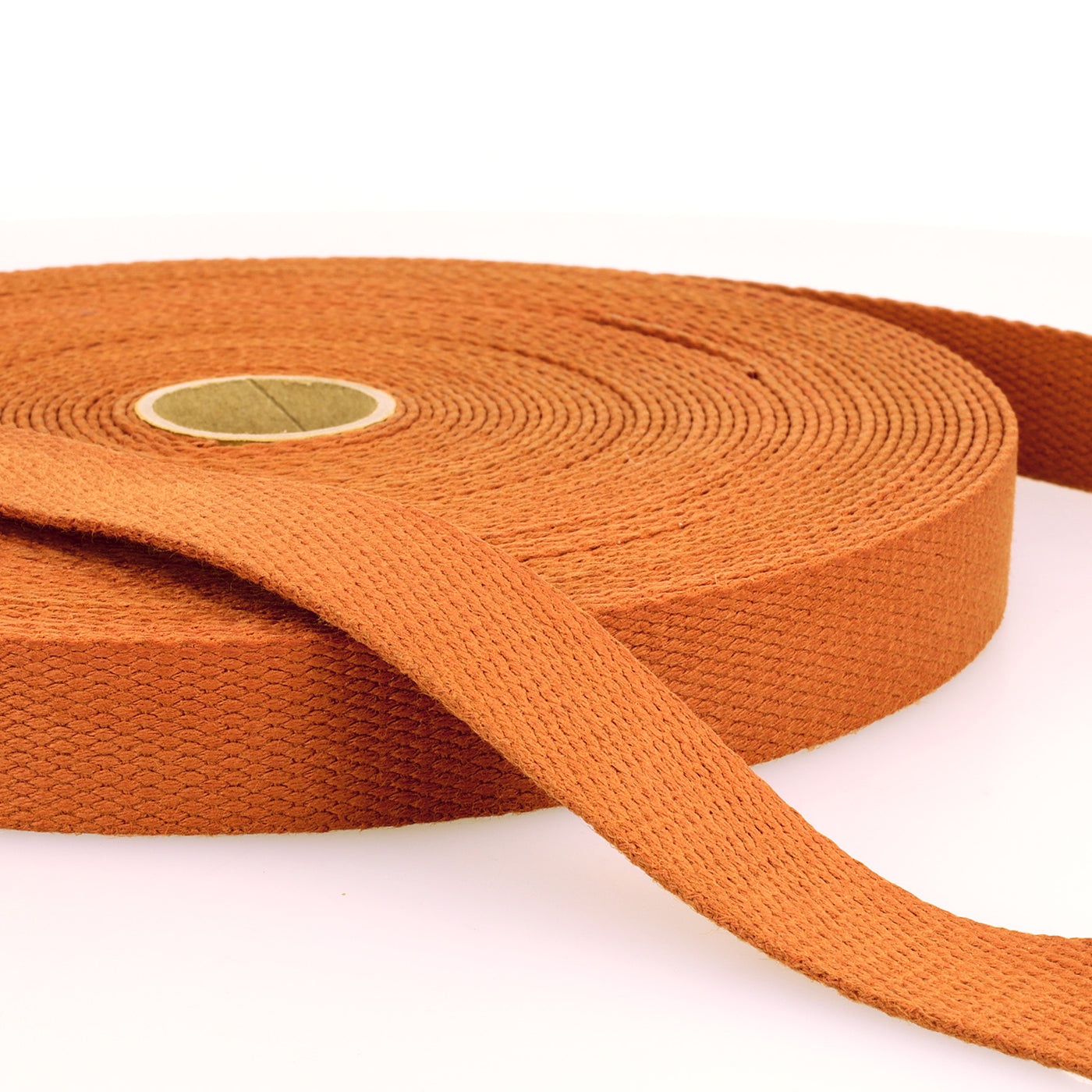 25 mm /30mm Solid Plain Cotton Stephanoise Webbing bag strapping. Per metre.